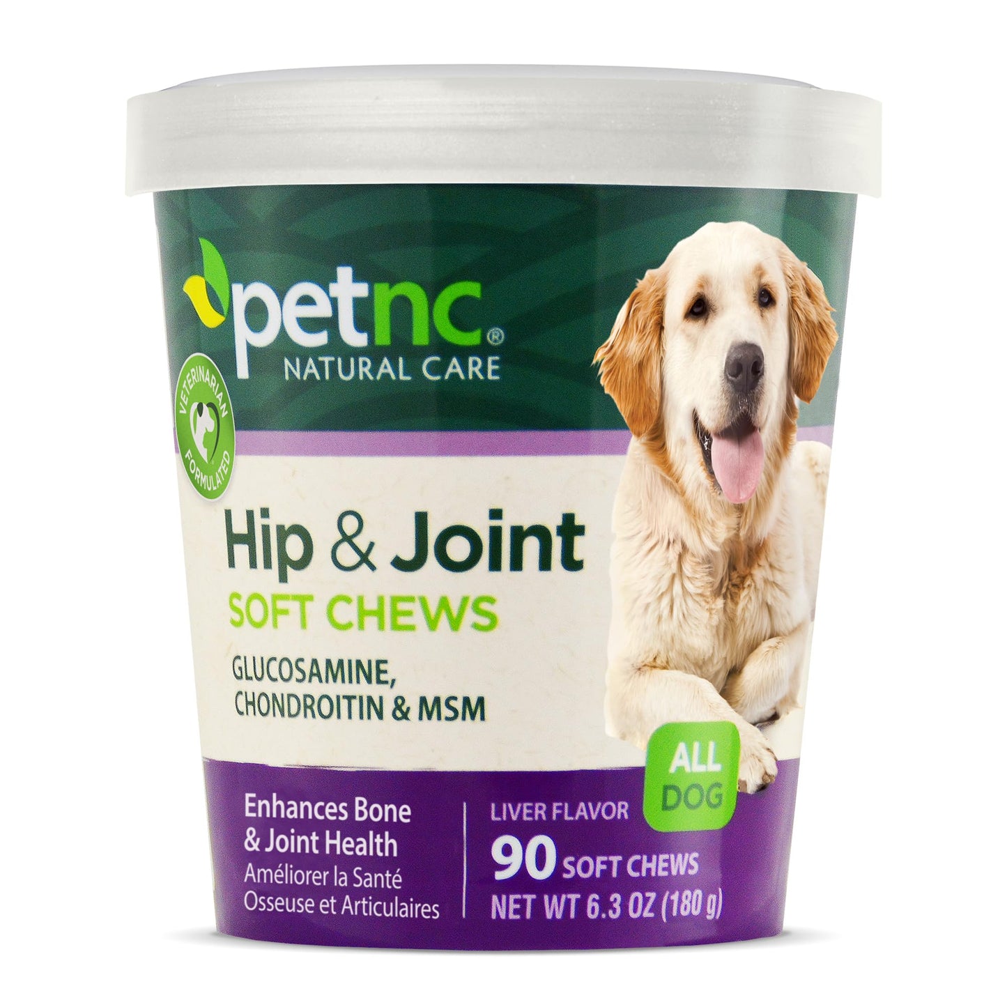 Hip & Joint Dog Chews | Glucosamine, Chondroitin & MSM | 90 Chews