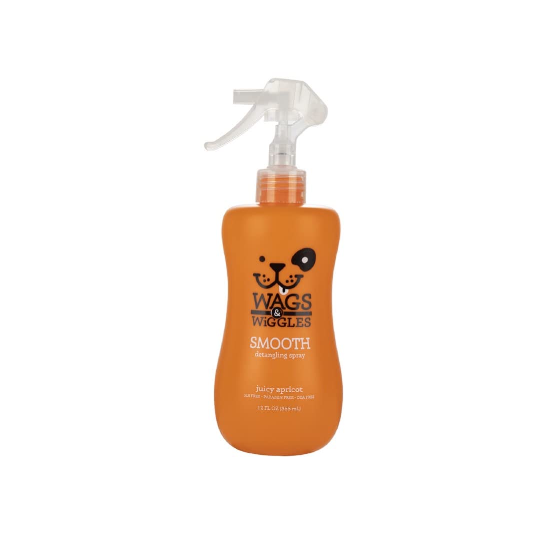 Wags & Wiggles Dog Detangling Spray | Fresh Coat Detangler & Deodorizing Spray | 12 oz
