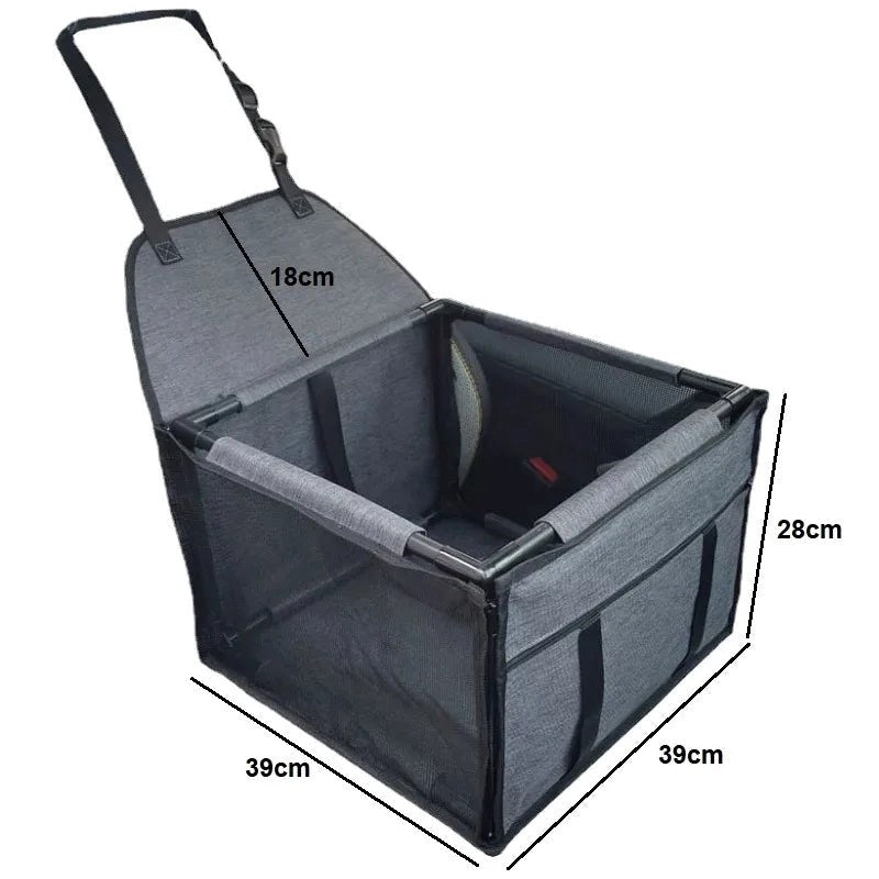 Luxury Dog Car Seat | Waterproof Travel Booster Bed for Small Dogs & Cats
