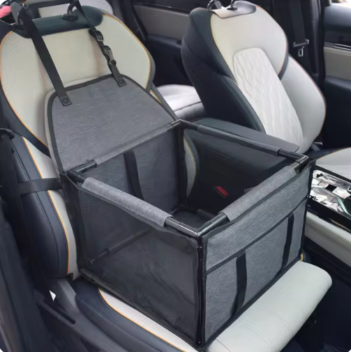 Luxury Dog Car Seat | Waterproof Travel Booster Bed for Small Dogs & Cats