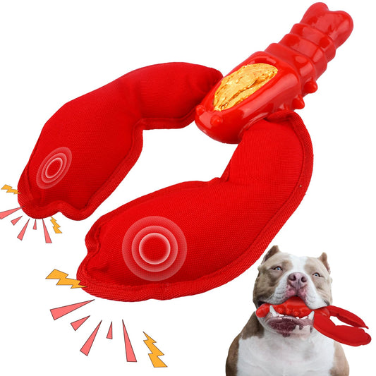 Tough Squeaky Dog Chew Toy | Interactive Toy for Aggressive Chewers
