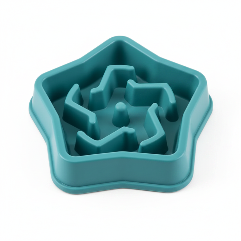 Slow Feeder Pet Bowl | Interactive Anti-Gulp Food Bowl for Dogs & Cats
