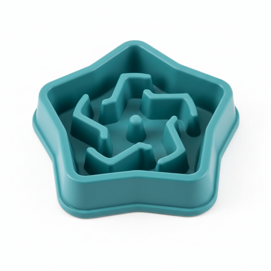 Slow Feeder Pet Bowl | Interactive Anti-Gulp Food Bowl for Dogs & Cats