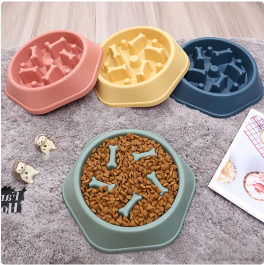 Slow Feeder Dog Bowl | Anti-Choking Puzzle Bowl