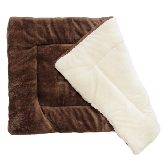 Soft Fleece Dog Crate Bed | Washable Pet Sleeping Mat