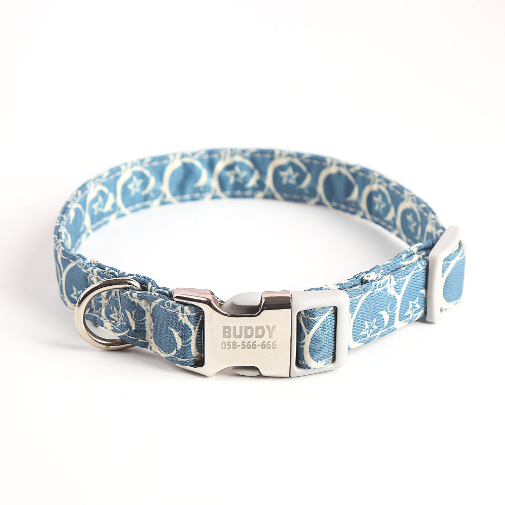 Cute Fashion Dog Collar | Adjustable Soft Collar for Small, Medium & Large Dogs