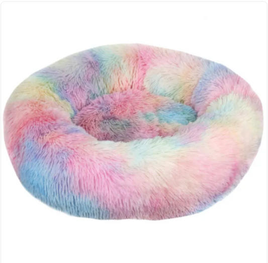 CozySoft Winter Pet Bed: Plush Comfort for Dogs & Cats