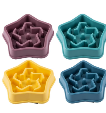 Slow Feeder Pet Bowl | Interactive Anti-Gulp Food Bowl for Dogs & Cats