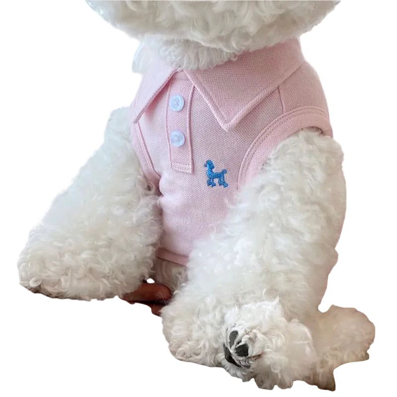 Polo Dog Shirt | Breathable Summer Vest for Small Dogs & Puppies