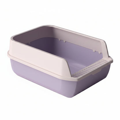 Extra Large Cat Litter Box | High-Sided Splash Guard Litter Tray for Cats