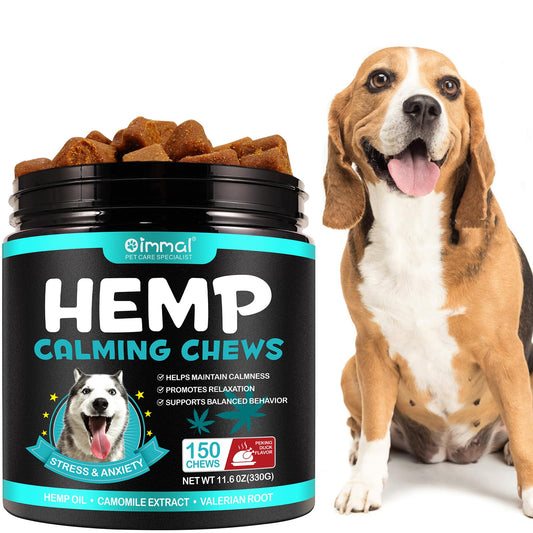 Calming Hemp Dog Chews | Anxiety & Stress Relief Treats (150 Count)