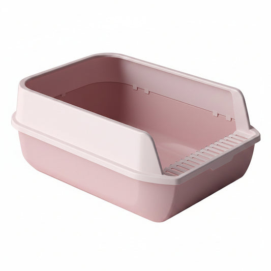 Extra Large Cat Litter Box | High-Sided Splash Guard Litter Tray for Cats