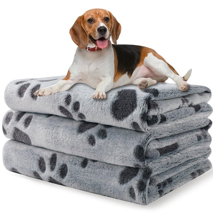 Soft Fleece Pet Blankets | Cozy Throw for Dogs & Cats | 3-Pack