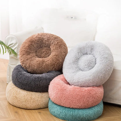 CozySoft Winter Pet Bed: Plush Comfort for Dogs & Cats