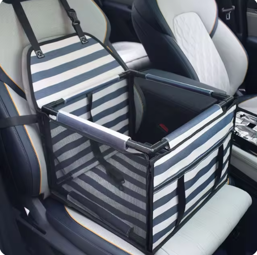 Luxury Dog Car Seat | Waterproof Travel Booster Bed for Small Dogs & Cats