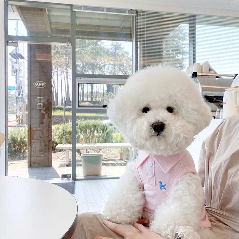 Polo Dog Shirt | Breathable Summer Vest for Small Dogs & Puppies