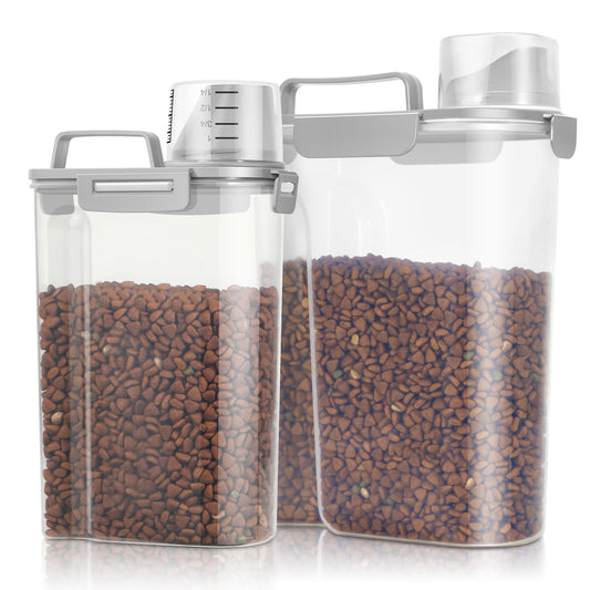 Airtight Pet Food Storage Container | Portable Food Bin (2-Pack)