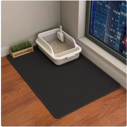 Double Layer Cat Litter Mat – Waterproof Honeycomb Pet Litter Trap Mat