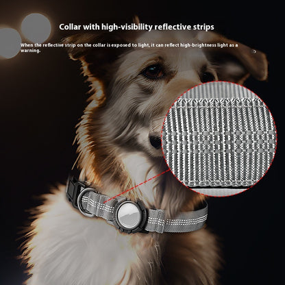 AirTag Dog Collar | Adjustable GPS Tracker Holder Collar for Dogs